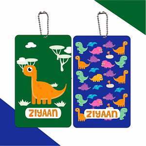 Dino Theme Bag Tag