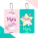 Unicorn Theme Bag Tag-PPBT07-sm