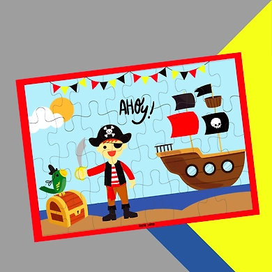 COLOUR-ME-IN PUZZLE - PIRATE-Puzzle1