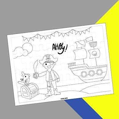 COLOUR-ME-IN PUZZLE - PIRATE-1