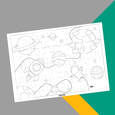 COLOUR-ME-IN PUZZLE - SPACE-1