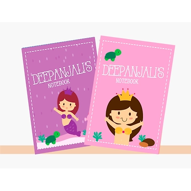 Mermaid Theme Notebook-PPNB13