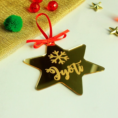 Star Ornament - GOLD MIRROR-OR1