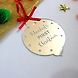 Circle with dip Ornament - SILVER MIRROR-or10-sm