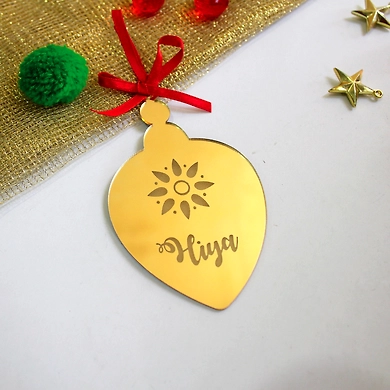 Drop Ornament - GOLD MIRROR-or7