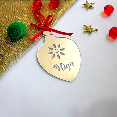 Drop Ornament - SILVER MIRROR-or8