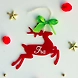 Riendeer Ornament-Red-cs14-sm