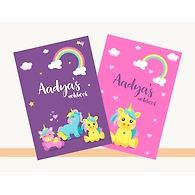 Baby Unicorn Theme Notebook