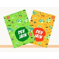 Roar-a-saur Theme Notebook