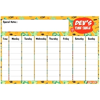 Roar-a-saur Theme Re-writable Weekly Planner