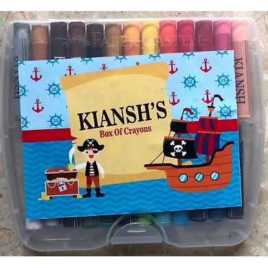 Pirate Theme Crayon Box-ppcr14
