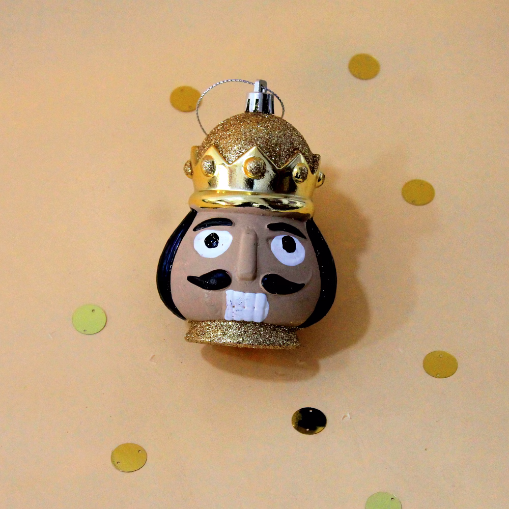 3D Nutcracker Face Ornament image 1