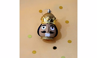 3D Nutcracker Face Ornament
