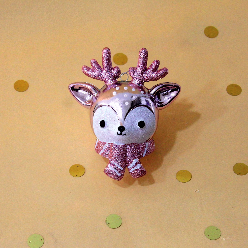3D Reindeer Face Ornament image 1