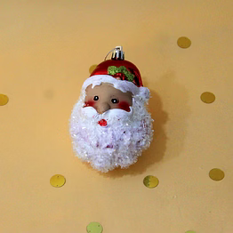 3d santa face ornament