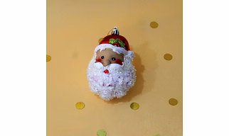 3D Santa Face Ornament