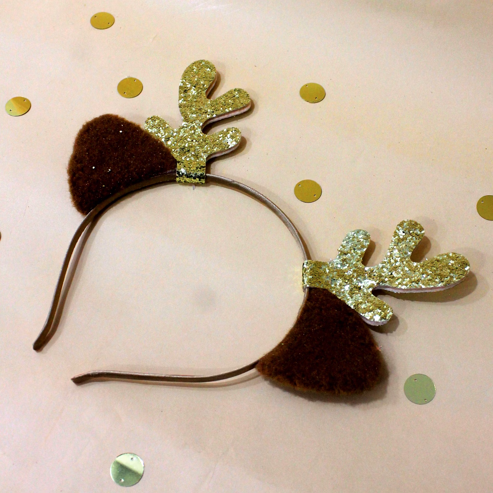 Felt Reindeer Head Band image 1