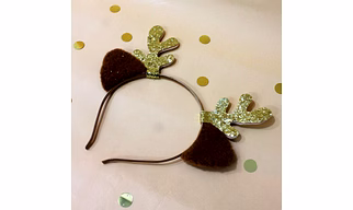 Felt Reindeer Head Band