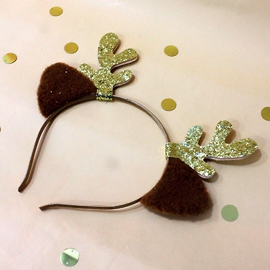 Felt Reindeer Head Band-PPCH23-07