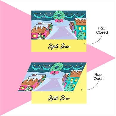 Gift Notecard- Pink Town-PPCH23-25-A