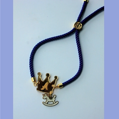 Crown Rakhi with Initial-rakhi-18