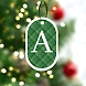 Checkered Print Ornaments-Green-PPCS-2402-sm