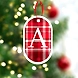 Checkered Print Ornaments-Red-PPCS-2405-sm