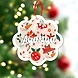 Wave Christmas Print Ornaments-Pale Pink-PPCS-2411-sm