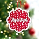 Wave Christmas Print Ornaments-Red-PPCS-2406-sm