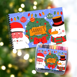 doodle book & crayon set