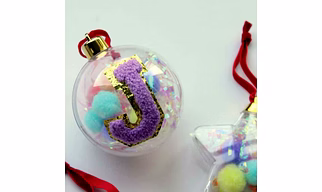 Letter Patch Ornament-Ball