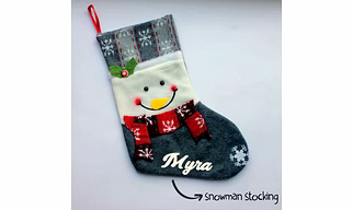 SnowMan Stocking