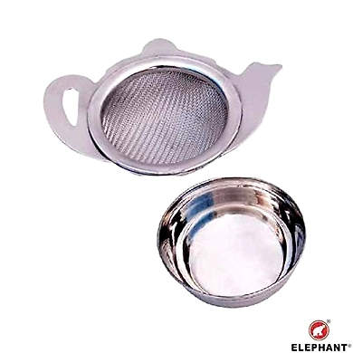 Elephant Cup Tea/ Coffee Strainer With Steel Bowl-11155