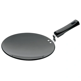 Hawkins Futura Hard Anodised Tawa with Plastic Handle, 26cm (L57)