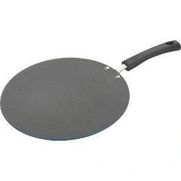 Vinod Zest Non-Stick Flat Omni Dosa Tawa/Griddle, 12, Black