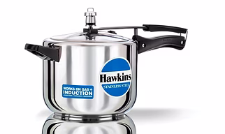 Hawkins Stainless Steel Induction Pressure cooker, 5 Litre(B30)