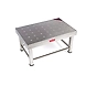 Champak Silver Rectangular Bathroom Stainless Steel Stool-4269-sm