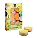 Iris Aroma Wax Candles Yellow, Set of 6-17661-sm