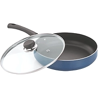 Vinod Zest Non Stick Deep Fry Pan with Glass Lid