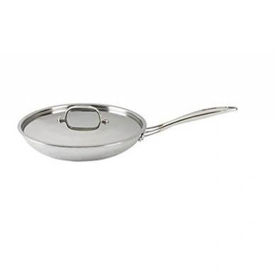 Alda Tri-Ply Stainless Steel Fry Pan with Lid-6389