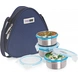 Steel Lock Airtight Lunch box with Insulated Bag-6111-sm