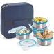 Steel Lock Airtight Lunch box with Insulated Bag-6112-sm