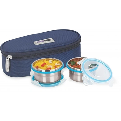 Steel Lock Airtight Lunch box with Insulated Bag-6110