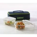 Borosil Glass Lunch Box Set of 2, 320 ml, Horizontal Microwave Safe Office Tiffin-37012-sm