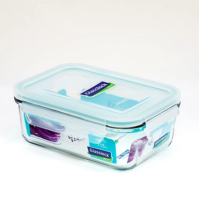 GLASSLOCK RECTANGLE CONTAINER 715ML-40340