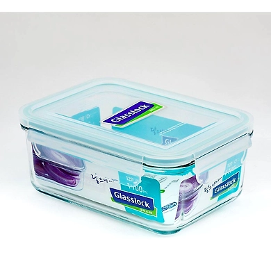 GLASSLOCK RECTANGLE CONTAINER 1000ML-40341