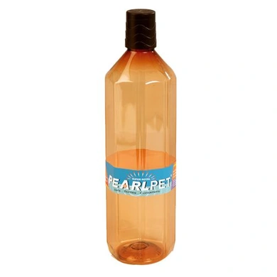 Pearlpet Fridge Bottle - Assorted Colour, Plastic, Classic, Gemini, 1 L Pack of 6-4763