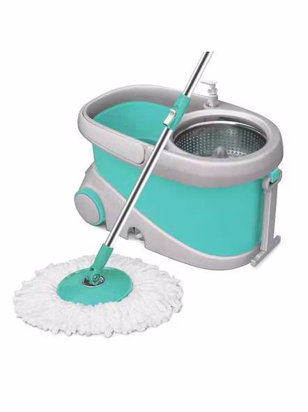 Milton Prime Spin Mop with Bucket, Wheels & Liquid Dispenser 