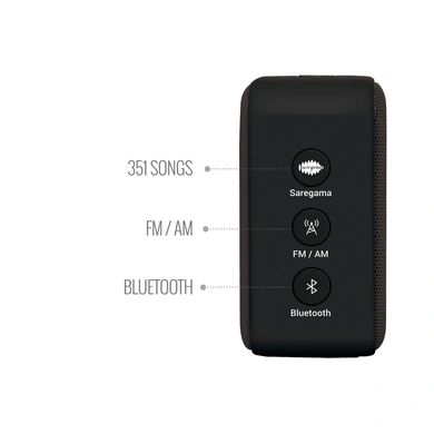 Saregama Carvaan Mini 2.0- Music Player with Bluetooth/FM/AM/AUX  (Moonlight Black)-6