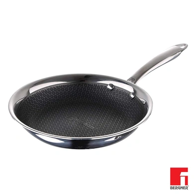 Bergner Hitech Prism Triply Stainless Steel Non Stick Induction Base Frypan-44004